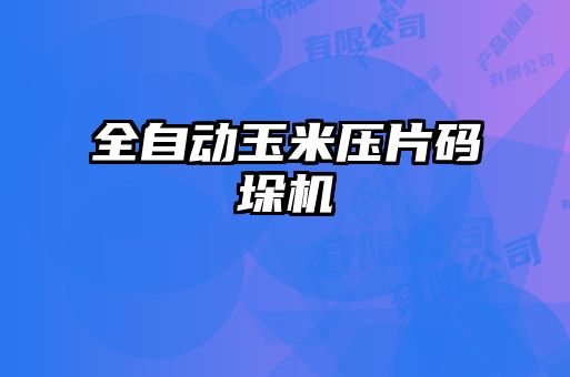 全自動玉米壓片碼垛機(jī)